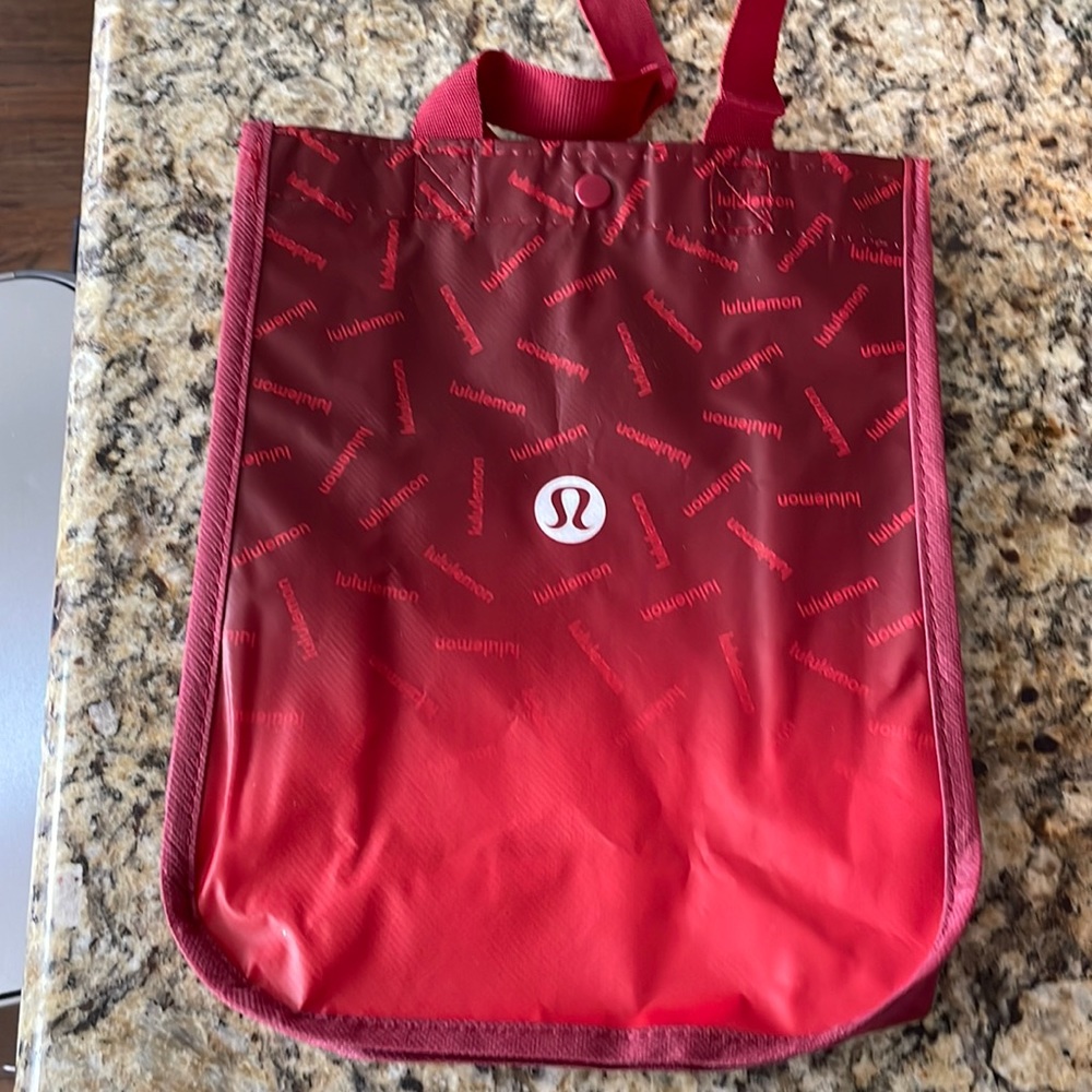 Lululemon red holiday bag